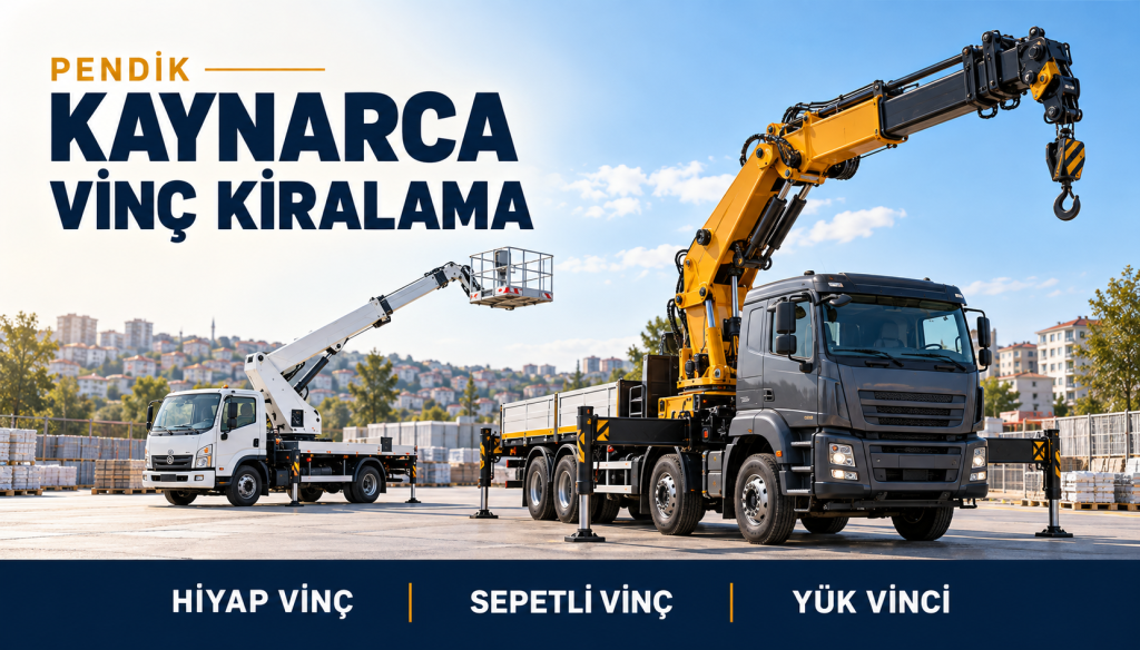 Kaynarca Kiralık Vinç Şirketleri ( Orjinal Sepetli )