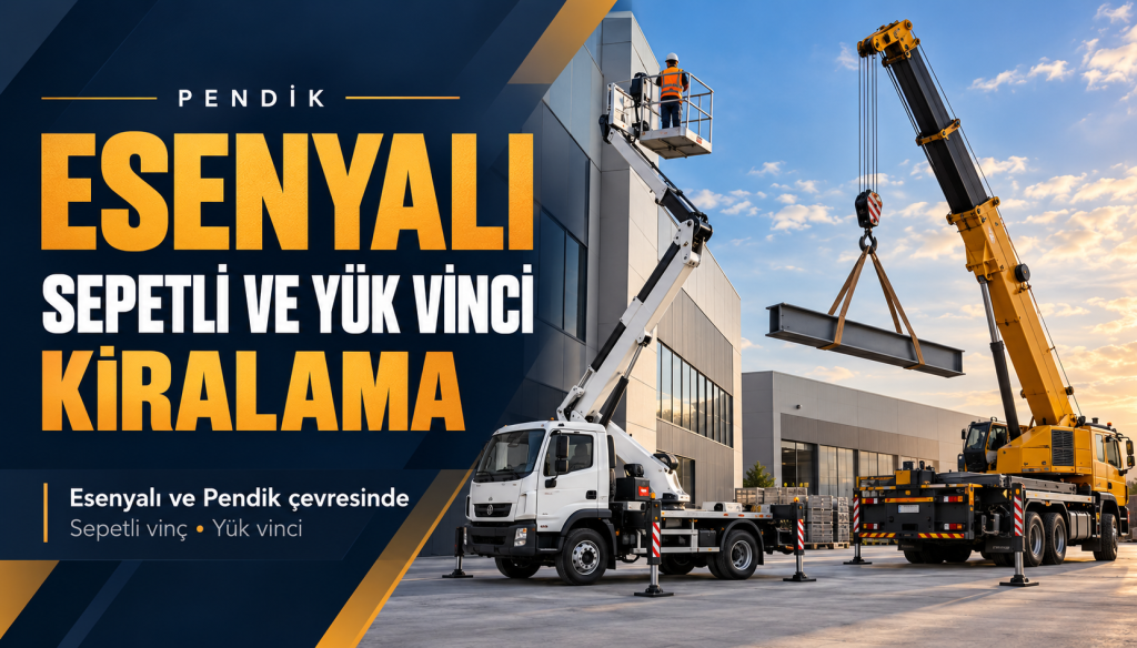 Esenyalı Vinç Kiralama Hizmetleri ( Sepetli – Yük Vinçleri)